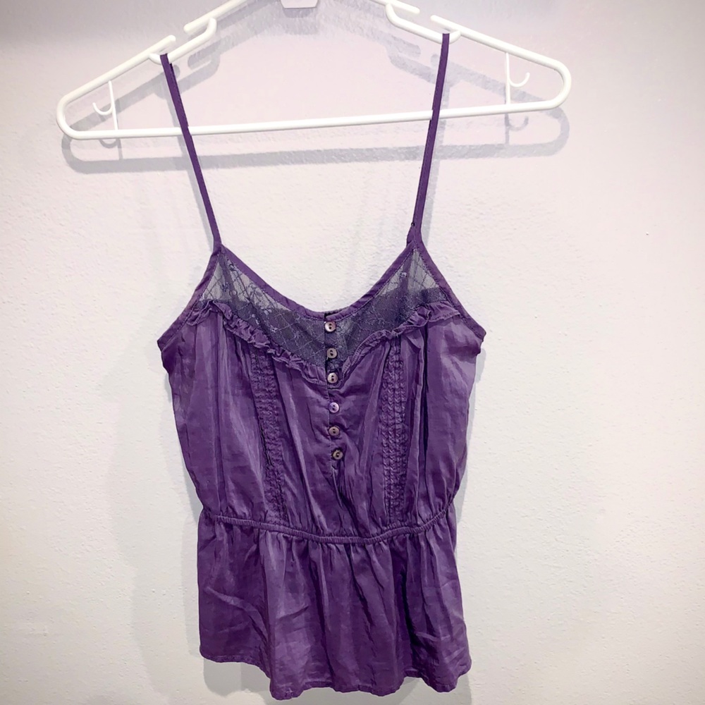 Purple spaghetti strap top